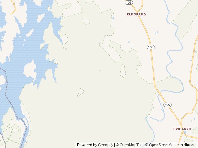 Map of Canebrake Horse Camp location at Troy, NC, United States