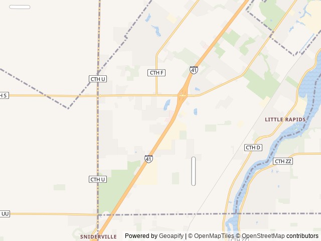 Map for 2022 grey wolf travel trailer near Milwaukee, WI