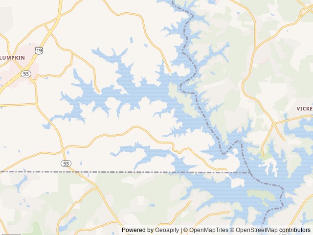 Map for Lil Dipper  2019 SUNRAY 109 near Dawsonville, GA