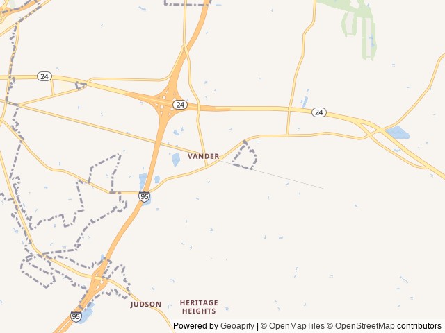 Map for 2020 Keystone RV Fuzion 369 near Fayetteville, NC