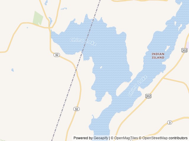Map for 2023 Rockwood Pop-Up! near China, ME