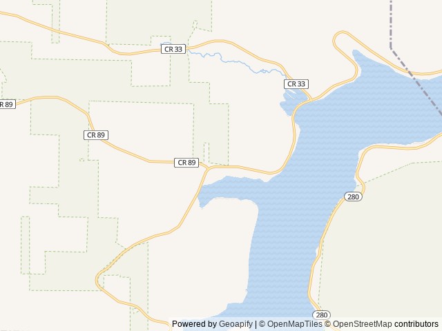 Map of Onoville Marina Park location at Frewsburg, NY, United States