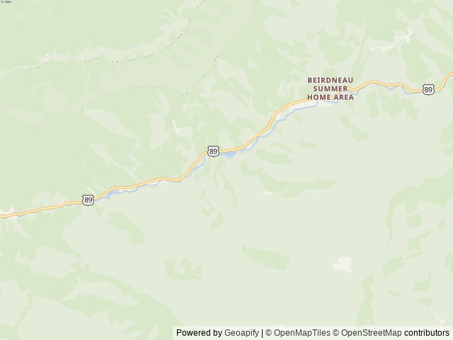 Map of Spring Hollow Campground location at Logan, UT, United States