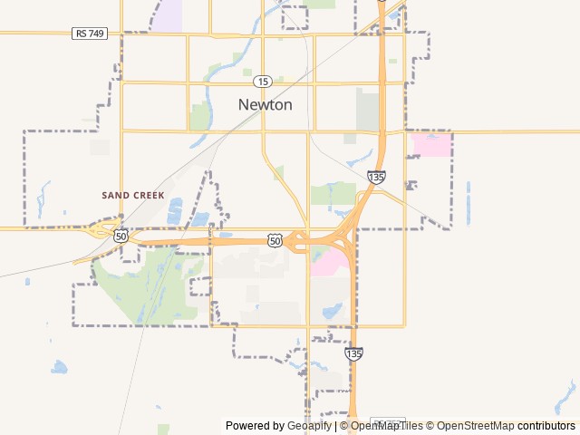 Map for 2018 Hideout 26RLS near Newton, KS