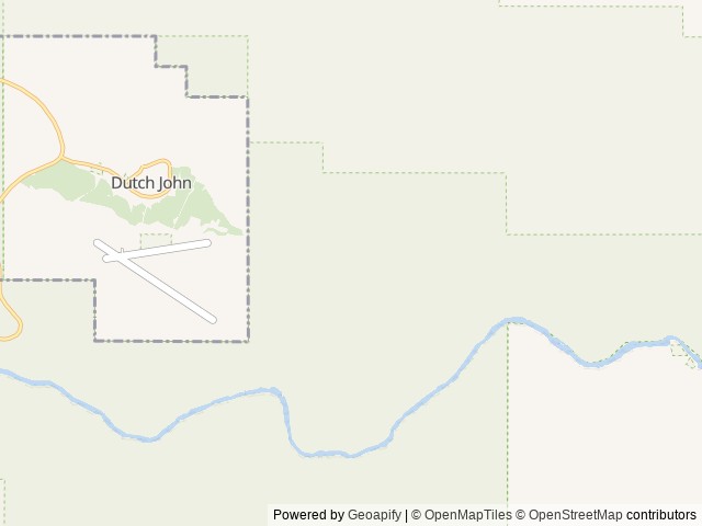Map of Dripping Springs Campground (UT) location at Manila, UT, United States