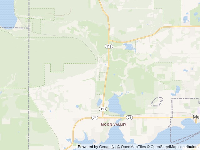Map of Merry Mac's Campground location at Merrimac, WI, United States