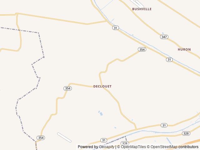 Map of Poche’s RV Park location at Breaux Bridge, LA, United States