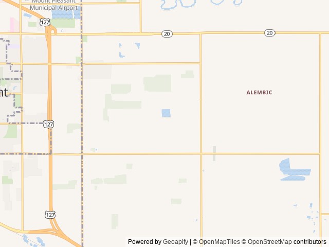 Map of The Hill at Soaring Eagle location at Mt Pleasant, MI, United States