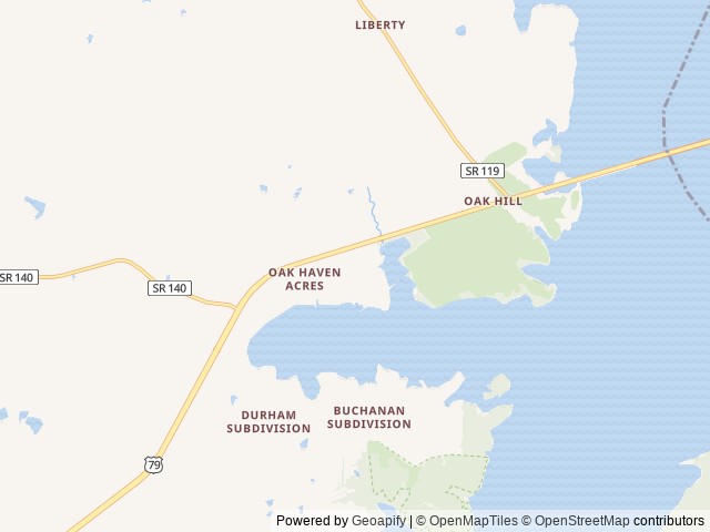 Map of Little Eagle RV Park location at Buchanan, TN, United States