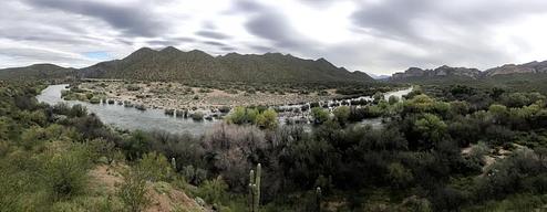 Panoramic view of the Lower Salt River
