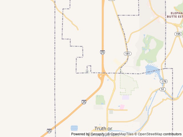Map of Love's RV Hookup-Truth or Consequences 1045 location at Truth or Consequences, NM, United States