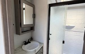 The ⁠Keystone Outback 340BH luxury travel trailer