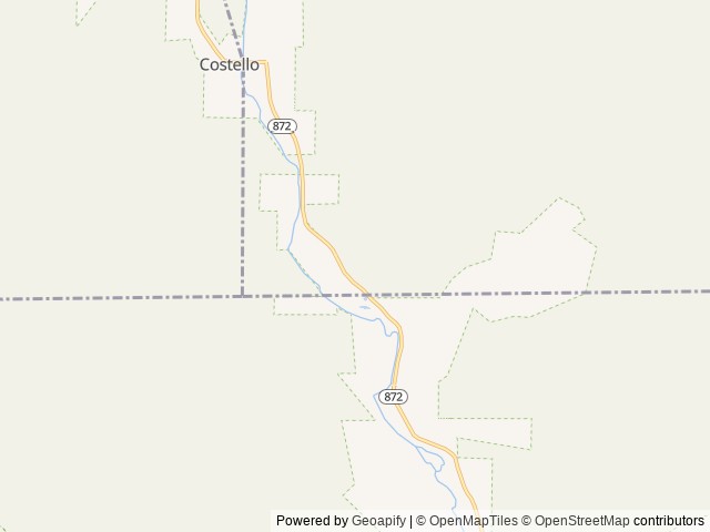 Map of Hemlock Campground location at Austin, PA, United States