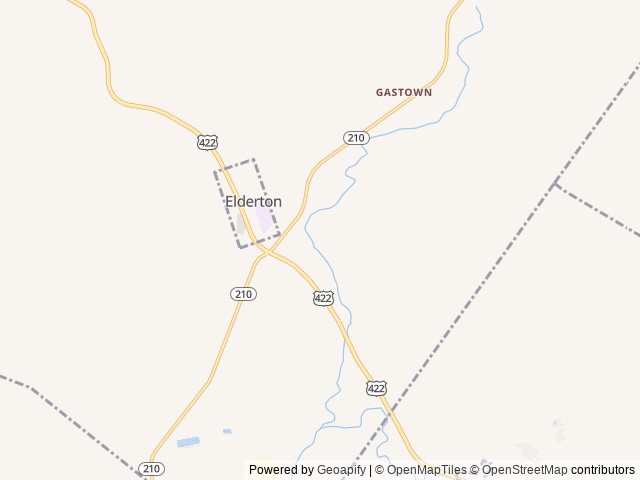 Map of Wheel-In Campground location at Pennsylvania 15774, PA, United States