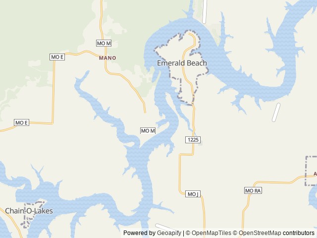 Map of Big M location at Cassville, MO, United States
