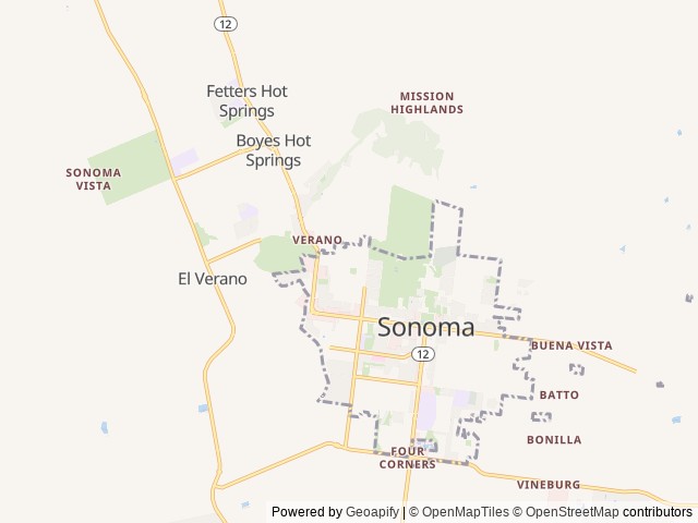 Map for 2021 Cruiser Stryker ST-3414 near Sonoma, CA