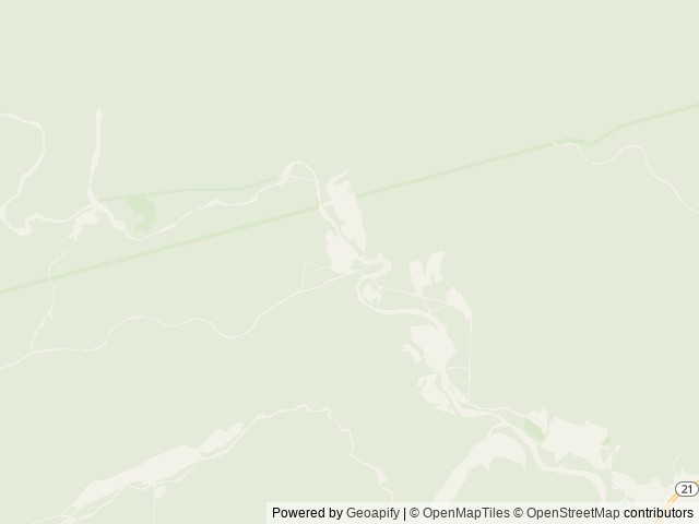 Map of Sutton Bluff Recreation Area location at Salem, MO, United States