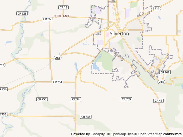 Map of Rogers Wayside Park location at Silverton, OR, United States