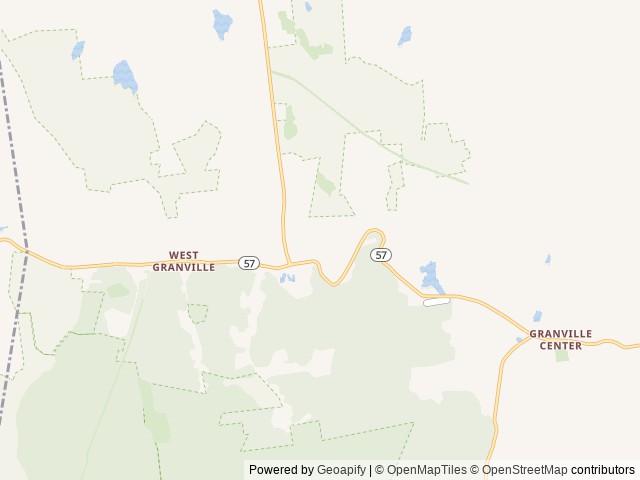 Map of Prospect Mountain Campground location at Granville, MA, United States