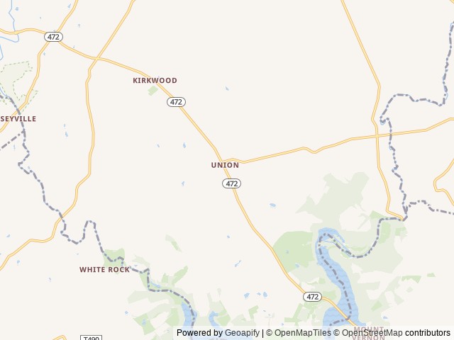 Map of Oma's Family Campground location at Pennsylvania 17536, PA, United States