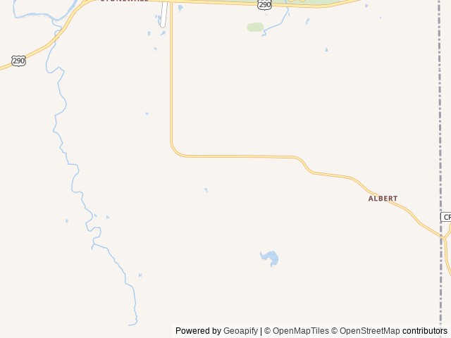 Map of Outdoorsy Hill Country location at Stonewall, TX, United States