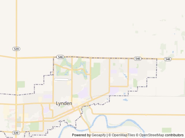 Map for 2026 Thor Motor Coach Tellaro 20L near Lynden, WA