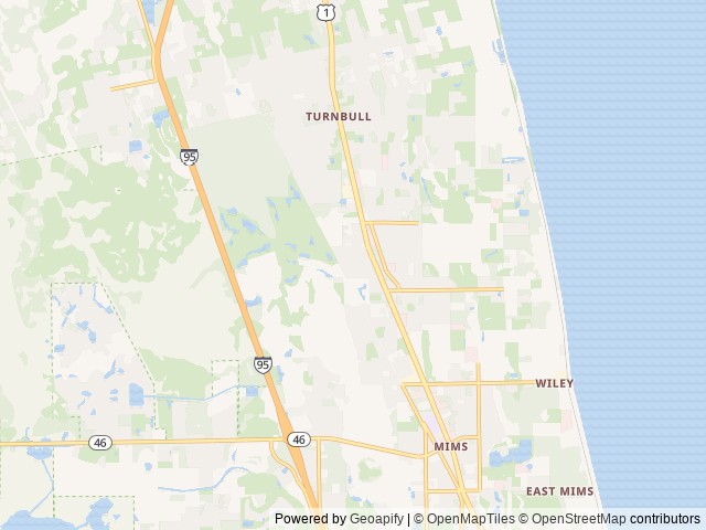 Map of Northgate location at Mims, FL, United States