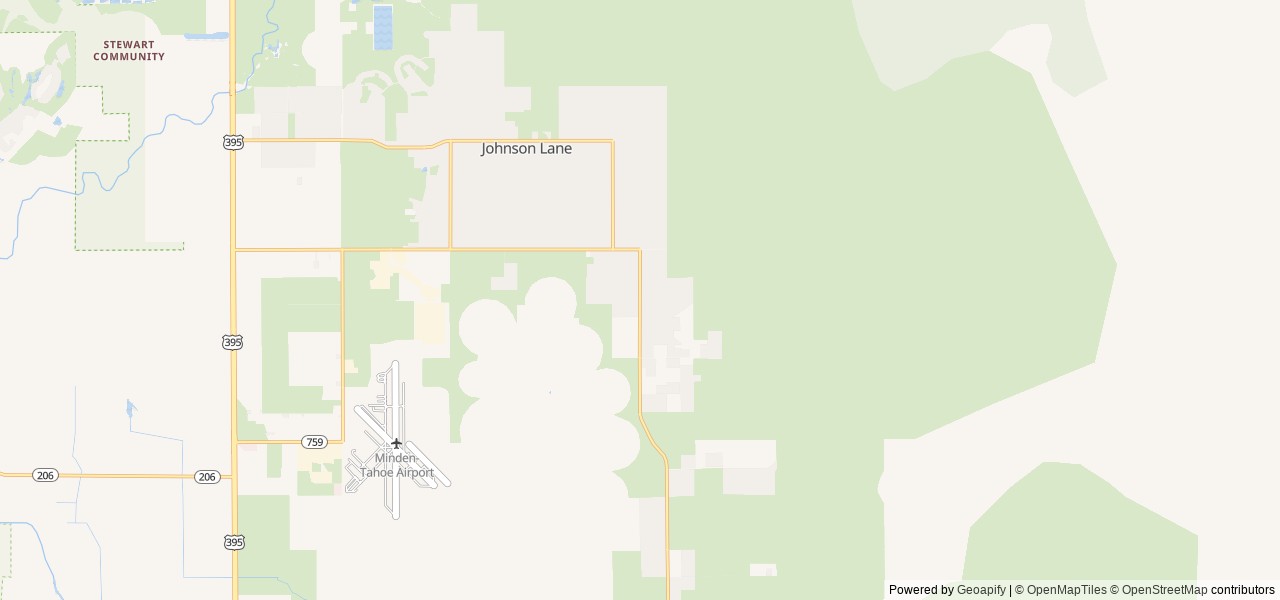 Map for Luxury family camping near Minden, CA