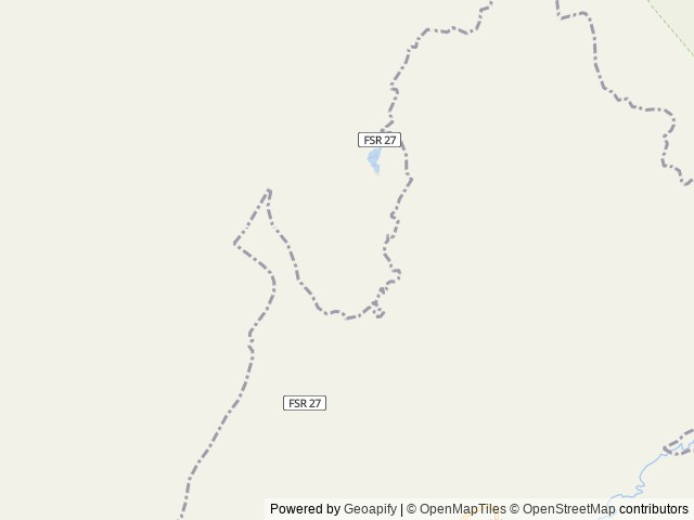 Map of Island Park Campground location at Ten Sleep, WY, United States