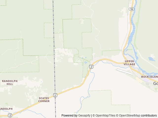 Map of Hub North location at Gorham, NH, United States