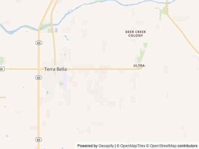 Map for 2003 Winnebago Rialta 22HD near Terra Bella, CA