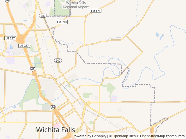 Map of Yogi Bear's Jellystone Park™ Camp-Resort: Wichita Falls location at Wichita Falls, TX, United States