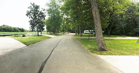 View of Potter’s North campground loop roadway.
