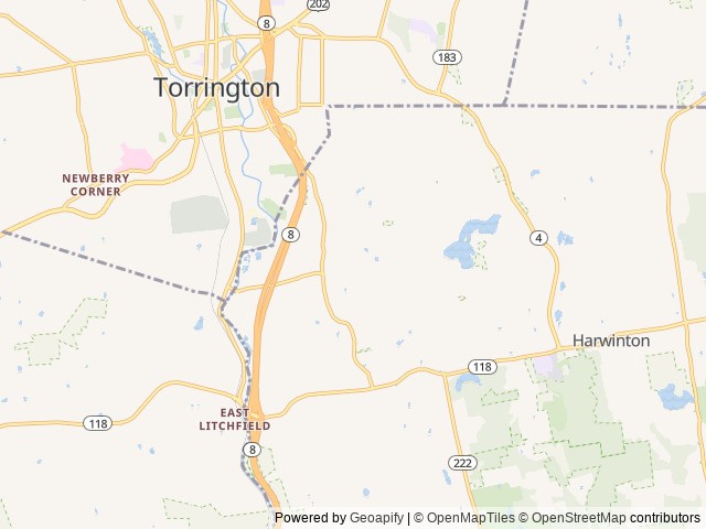 Map for Sassy has all you'll need but your food & clothes! near Harwinton, NJ