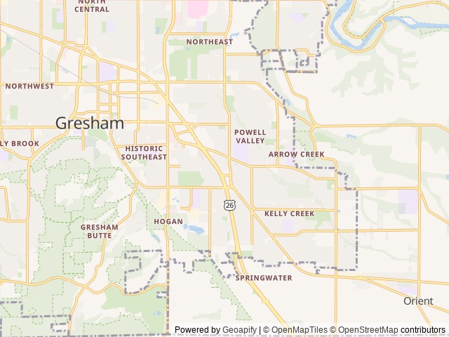 Map for 2017 Winnebago Micro Minnie 1700BH near Gresham, WA