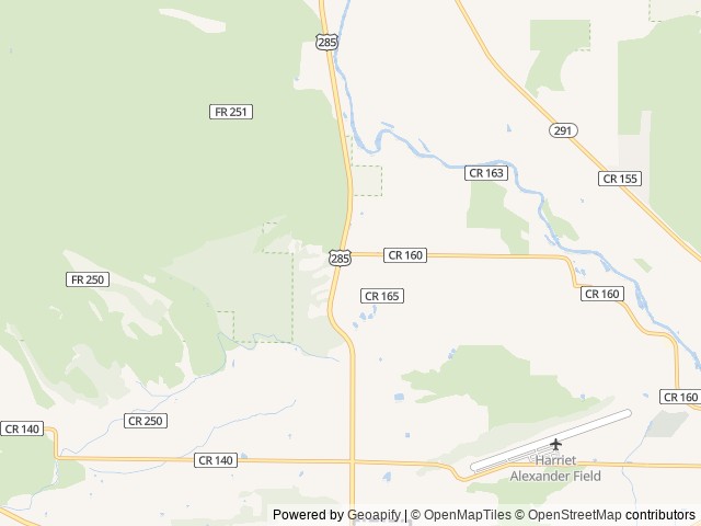 Map of Mountain Goat Lodge location at Salida, CO, United States