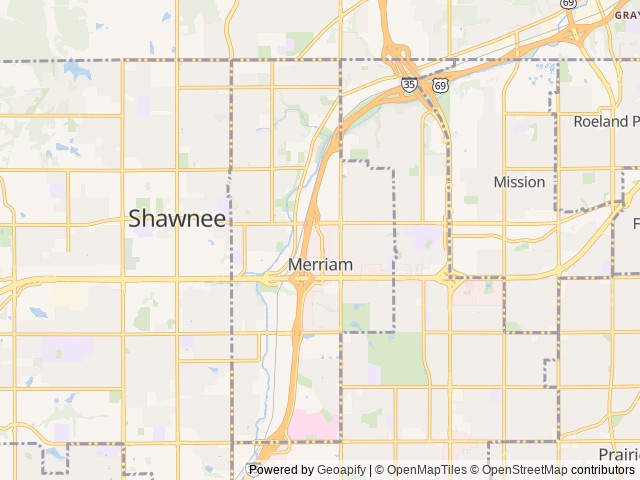 Map of Walnut Grove RV Park location at Kansas City, MO, United States