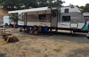RV Trailer Delivered to Your Reserved Camping site