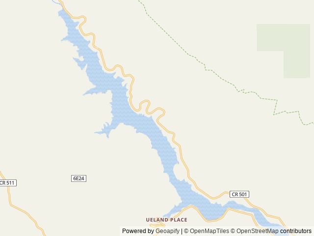 Map of Fir Cove Campground location at Bridgeville, CA, United States