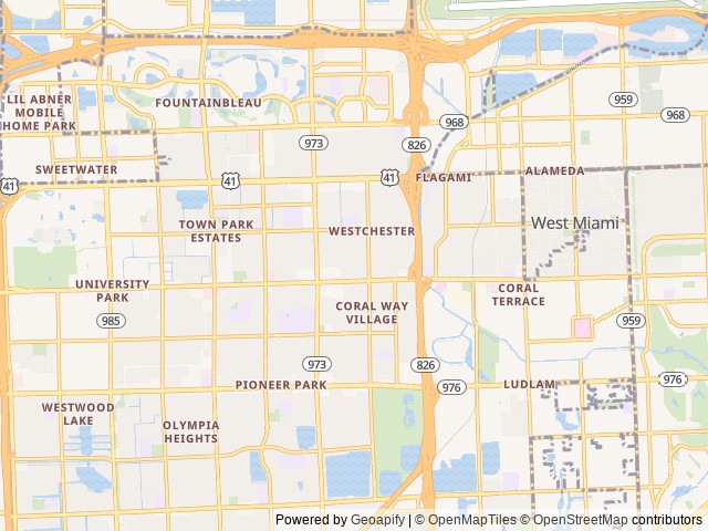 Map for Family Bunkhouse Travel Trailer near Miami, FL
