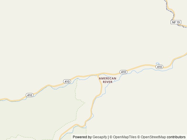 Map of American River Guard Station location at Naches, WA, United States