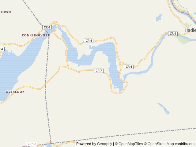 Map of Stewarts Pond Campsites location at Hadley, NY, United States