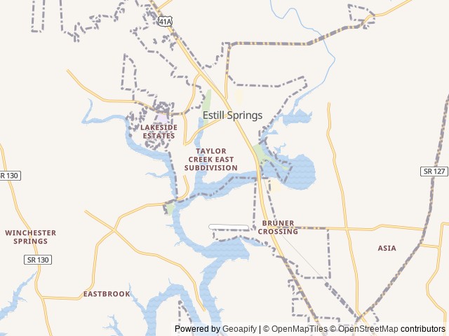 Map for 2020 Heartland Mallard 260 near Estill Springs, TN