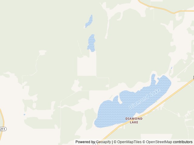 Map of Newport / Little Diamond Lake KOA Holiday location at Newport, WA, United States