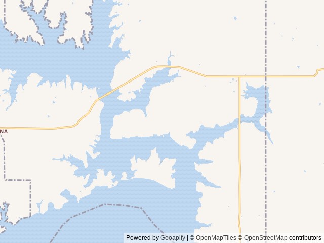 Map of Porum Landing location at Porum, OK, United States