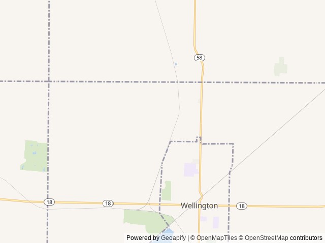 Map for 2022 hideout near Wellington, OH