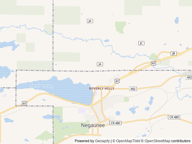 Map for 1964 Adventure Manufacturing Chisholm Trail 293SAB near Negaunee, WI
