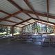 Group picnic area with food locker