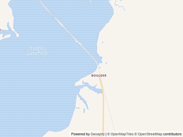 Map of Boulder Day Use location at Carlyle, IL, United States