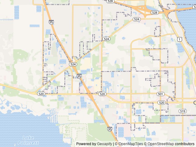 Map for Family RV Getaway | Delivered & Set Up, Central Fl near Cocoa, FL